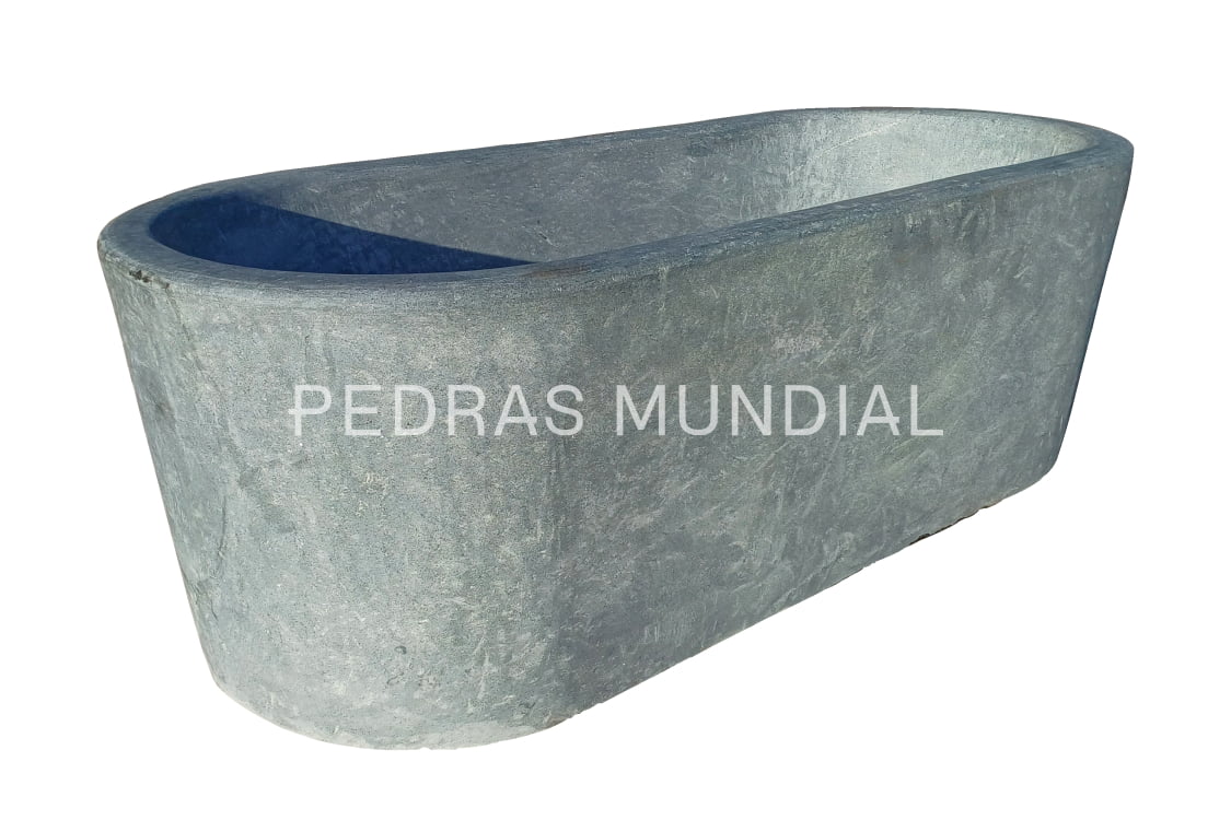 BANHEIRA DE PEDRA 1 Banheira de pedra de luxo Lisa