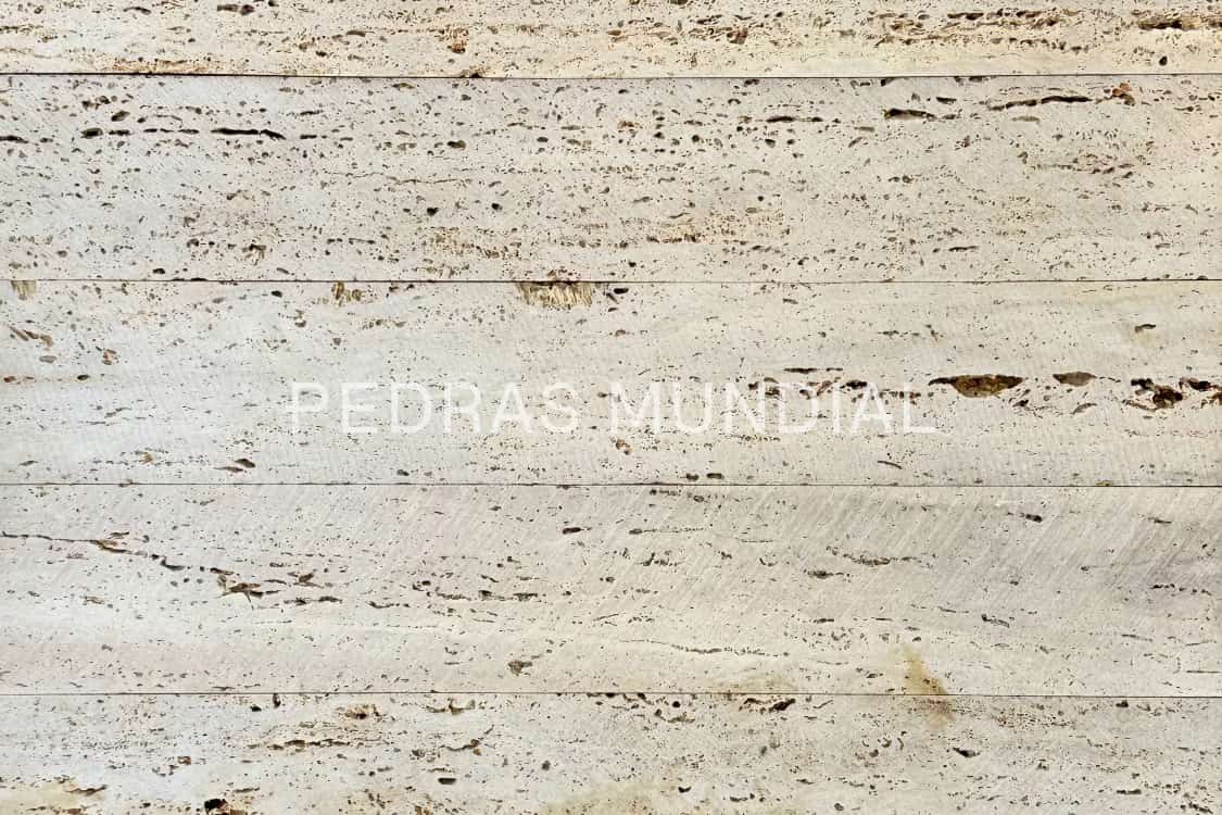 TRAVERTINO ROMANO 12 Textura Natural do Travertino Romano Régua sem Friso