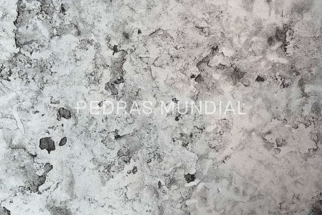 TRAVERTINO CINZA ARENADO 1 Travertino Arenado aplicado como mármore para parede