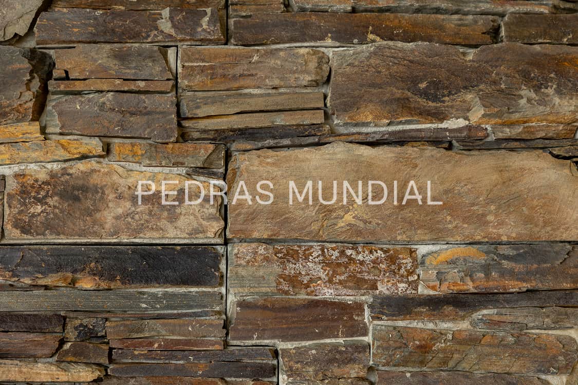 ESPANHA 13 Detalhe da textura natural do revestimento Pedra Espanha Oxy Canyon