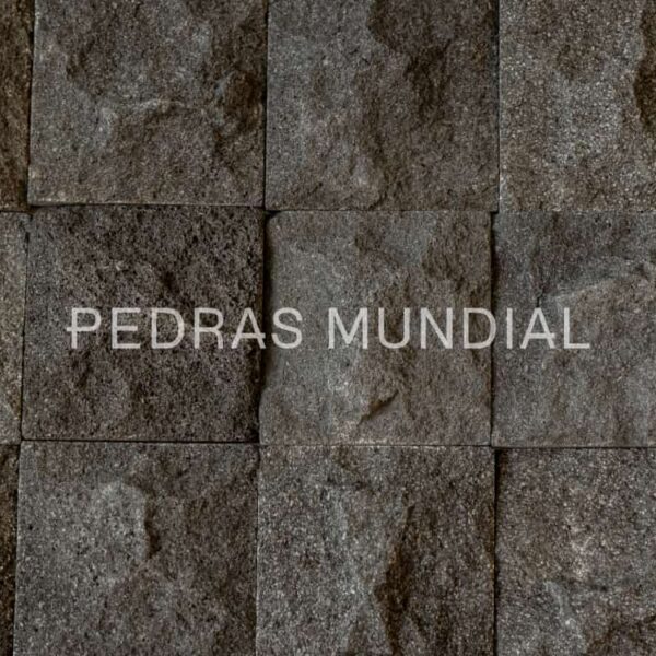 Pedra para revestir parede Hitam Rústica