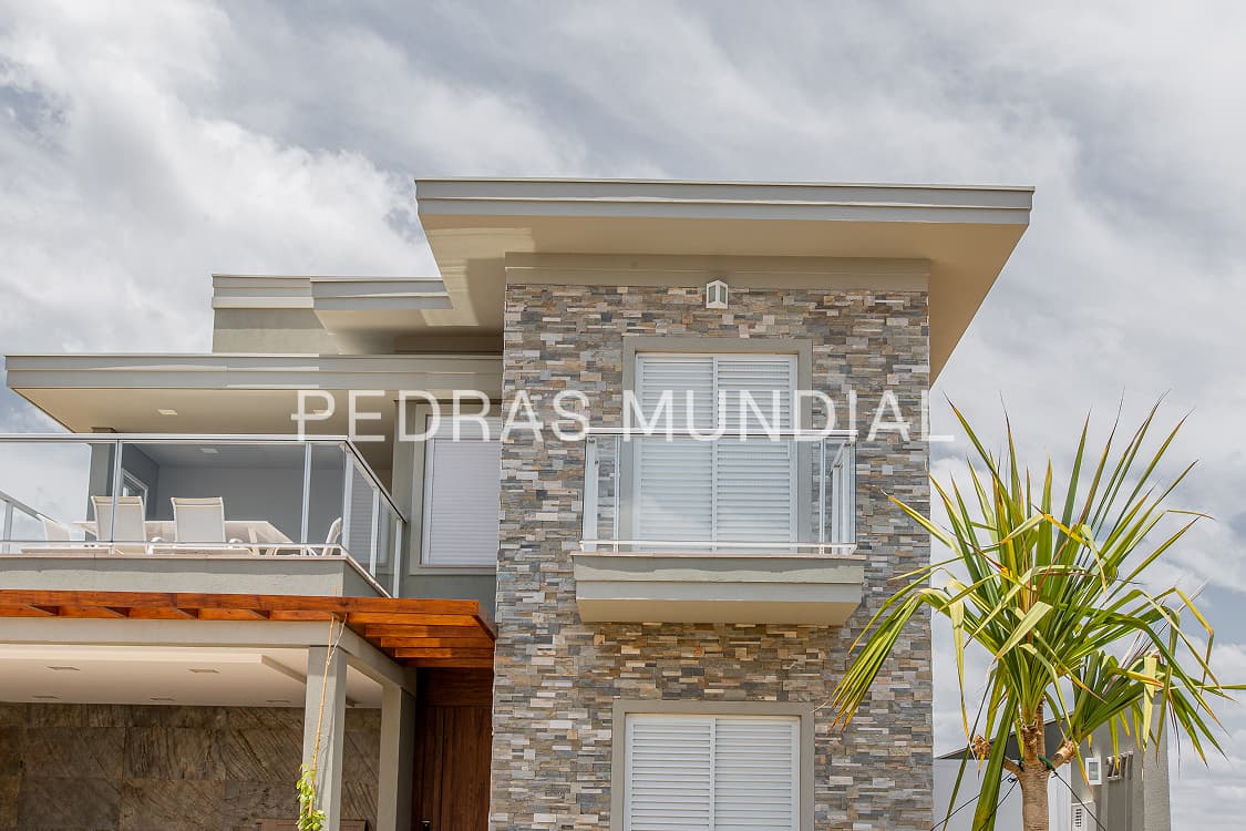 TETRIS 3 Fachada externa revestida com Pedra Tetris