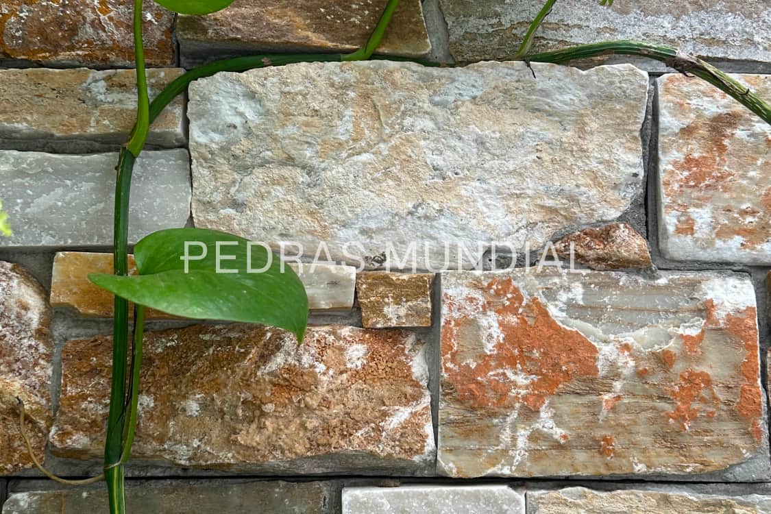 ESPANHA 10 Detalhe de revestimento em pedra espanha para paredes