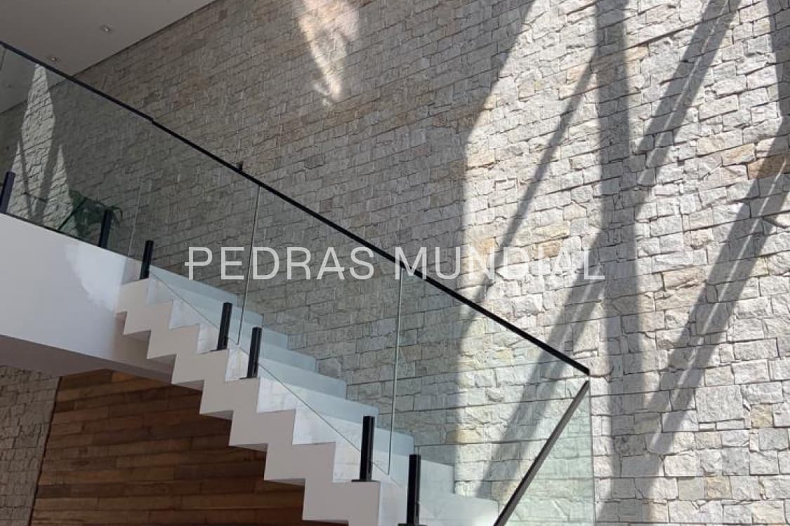 TETRIS ALASKA 3 Revestimento para parede interna com pedra Tetris Alaska