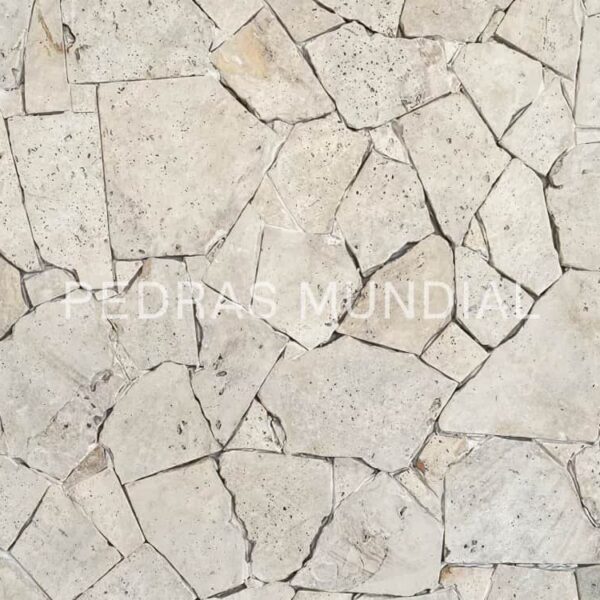 Travertino orgânico como pedra para parede