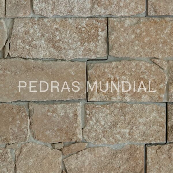 Revestimento de pedra para parede em Pedra Tetris Medieval